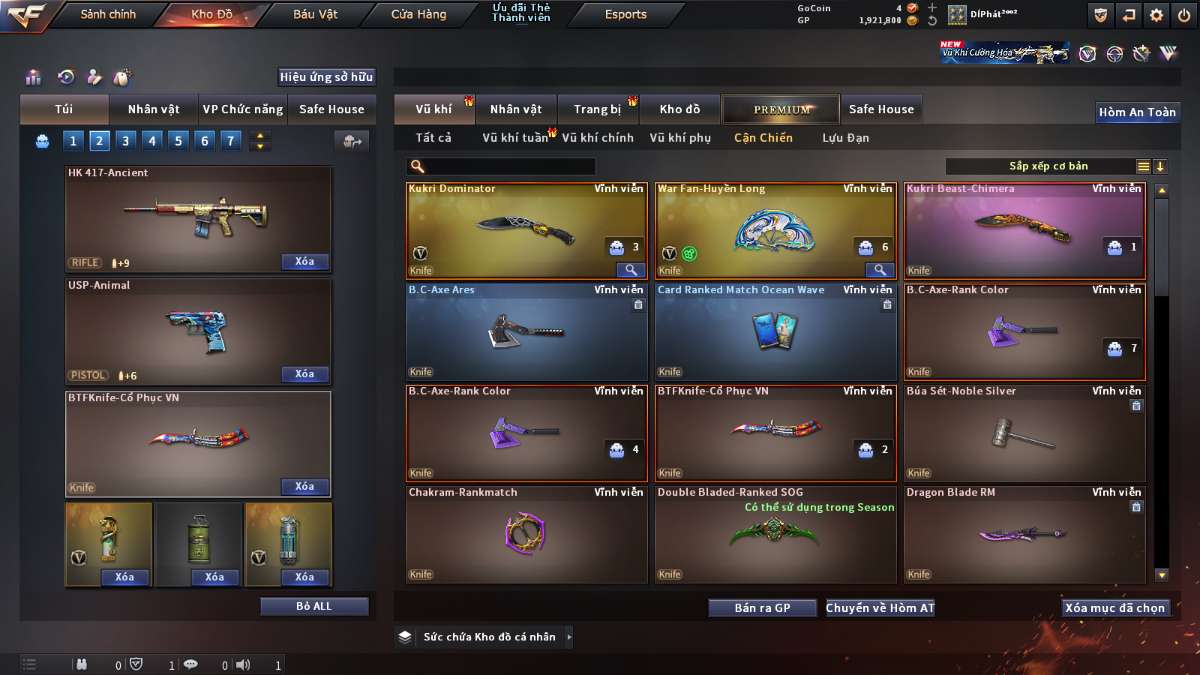 shop acc cf uy tin gia re
